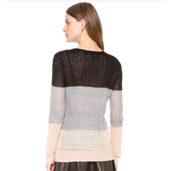 10 Crosby Derek Lam Colorblock Knit Sweater - Picture 6 of 13